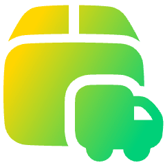 Delivery Truck Icon from Plump Gradient Set