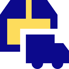 Delivery Truck Icon from Sharp Pop Set