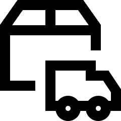 Delivery Truck Icon from Sharp Line Set