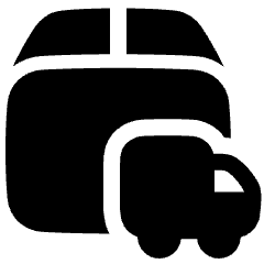 Delivery Truck Icon from Plump Solid Set