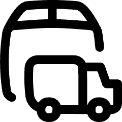 Delivery Truck Icon from Flex Line Set