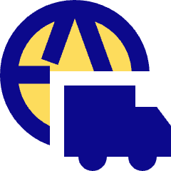 International Shipment Icon from Sharp Pop Set