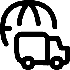 International Shipment Icon from Flex Line Set