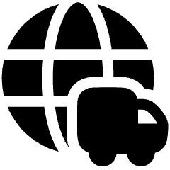 International Shipment Icon from Plump Solid Set