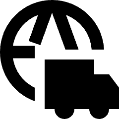 International Shipment Icon from Sharp Remix Set