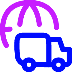 International Shipment Icon from Flex Neon Set