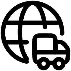 International Shipment Icon from Plump Line Set
