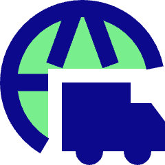 International Shipment Icon from Sharp Pop Set