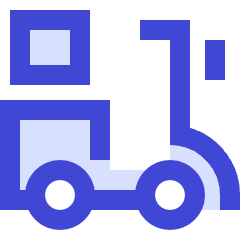 Motorcycle Courier Icon from Sharp Duo Set