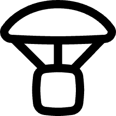 Parachute Drop Icon from Flex Line Set