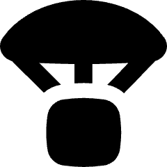 Parachute Drop Icon from Flex Solid Set