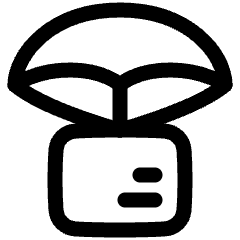 Parachute Drop Icon from Plump Line Set