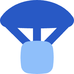 Parachute Drop Icon from Flex Flat Set