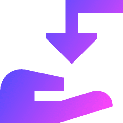 Recieve Icon from Sharp Gradient Set