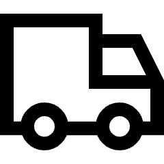 Shipping Transfer Truck Icon from Sharp Line Set