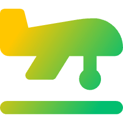 Transfer Air Plane Icon from Core Gradient Set