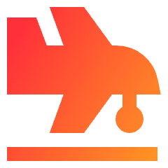 Transfer Air Plane Icon from Sharp Gradient Set