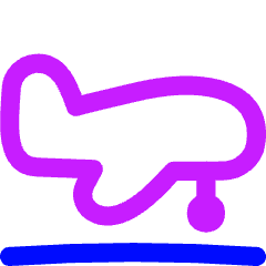 Transfer Air Plane Icon from Flex Neon Set