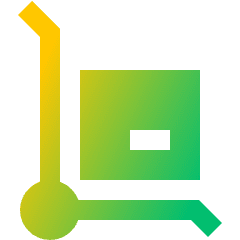 Transfer Cart Icon from Sharp Gradient Set
