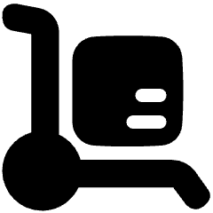 Transfer Cart Icon from Plump Solid Set