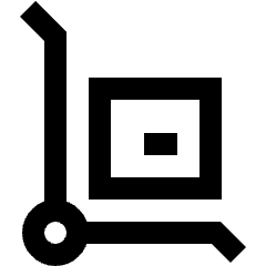 Transfer Cart Icon from Sharp Line Set