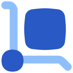 Transfer Cart Icon from Flex Flat Set