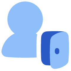 Transfer Courier Inventory Icon from Plump Flat Set