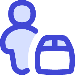 Transfer Courier Man Icon from Flex Duo Set