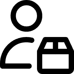 Transfer Courier Package Icon from Core Line Set