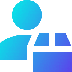 Transfer Courier Package Icon from Sharp Gradient Set