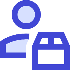 Transfer Courier Package Icon from Sharp Duo Set