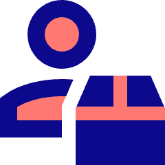 Transfer Courier Package Icon from Sharp Pop Set