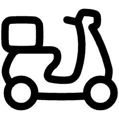 Transfer Motorcycle Icon from Plump Line Set