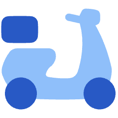 Transfer Motorcycle Icon from Plump Flat Set