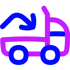 Transfer Truck Load Icon from Flex Neon Set