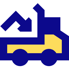 Transfer Truck Load Icon from Sharp Pop Set