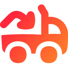 Transfer Truck Load Icon from Flex Gradient Set