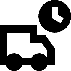 Transfer Truck Time Icon from Sharp Remix Set