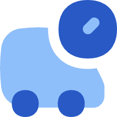 Transfer Truck Time Icon from Flex Flat Set