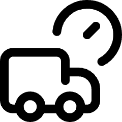 Transfer Truck Time Icon from Core Line Set