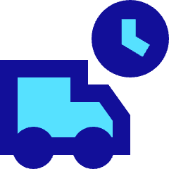 Transfer Truck Time Icon from Sharp Pop Set