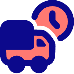 Transfer Truck Time Icon from Plump Pop Set