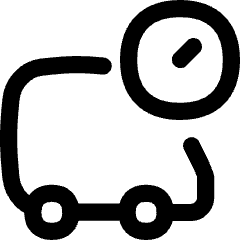 Transfer Truck Time Icon from Flex Line Set