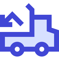 Transfer Truck Unload Icon from Sharp Duo Set
