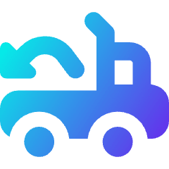 Transfer Truck Unload Icon from Core Gradient Set