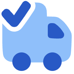 Transfer Van Check Icon from Plump Flat Set