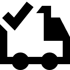 Transfer Van Check Icon from Sharp Remix Set