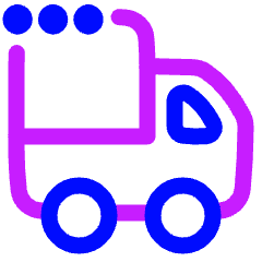 Transfer Van Option Icon from Plump Neon Set
