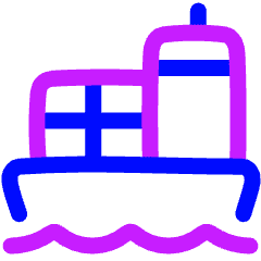Vessel Cargo Icon from Plump Neon Set