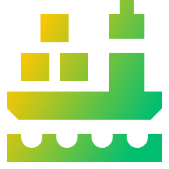 Vessel Cargo Icon from Sharp Gradient Set